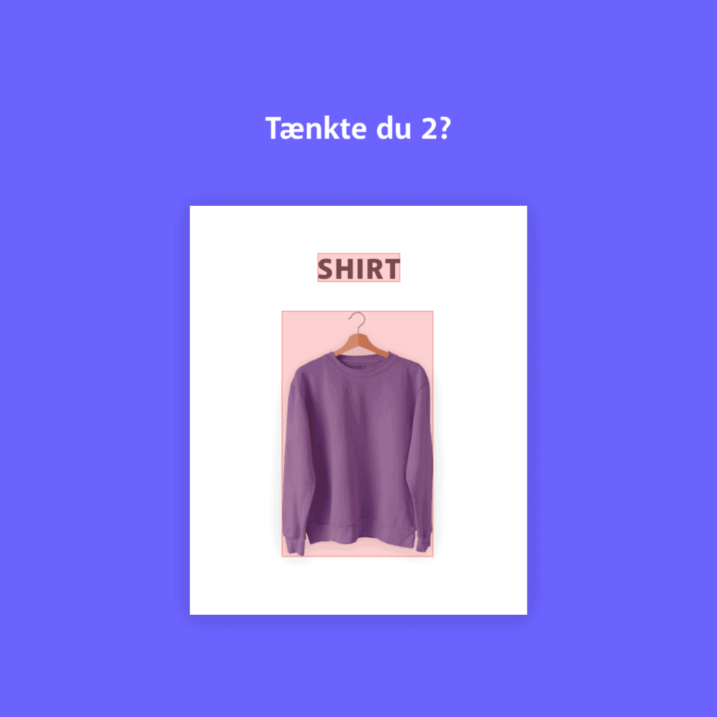 Illustration af 2 markerede elementer i et billede